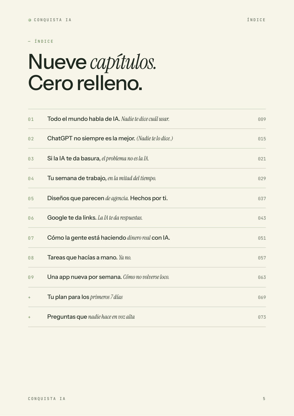 P&aacute;gina real del manual Conquista IA (2 de 5)